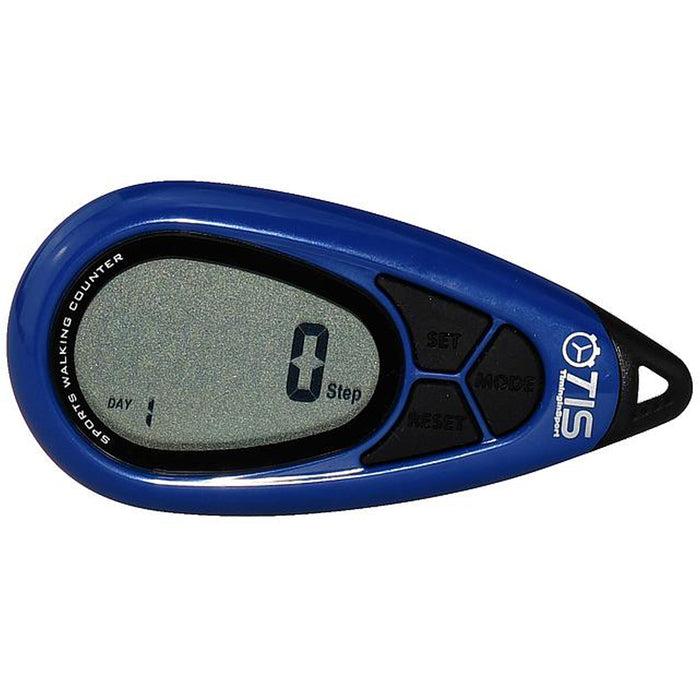 PRO 077 3D Pedometer BLUE Step Counter Distance Calories