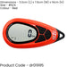 PRO 077 3D Pedometer - RED Step Counter - Distance Calories Exercise Tracker