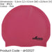 ONE SIZE Silicone Swim Cap - PINK - Comfort Fit Unisex Swimming Hair Hat