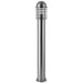 2 PACK 1m Outdoor Post Bollard Light Polished Steel Vandal Proof Pathway Lamp Loops