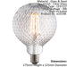 LED Filament Lamp Bulb Clear Glass 4W LED E27 Warm White Facet Bulb Loops