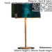 Table Lamp Matt Antique Brass Plate & Green Velvet 10W LED Bedside Light Loops