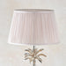 Table Lamp Polished Nickel & Dusky Pink Silk 60W E27 Bedside Light e10371 Loops