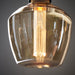 2.5W E27 LED Light Bulb - Amber Tinted Glass Lamp - Anti Glare LED - Warm White