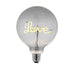 Decorative E27 LED Filament Bulb - LOVE Upwards Facing Lamp - Smoke Tinted Glass