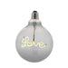 Decorative E27 LED Filament Bulb - LOVE Downwards Facing Lamp - Tinted Glass