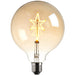 2W E27 Globe Shaped LED Lamp - STAR LED Filament Amber Tinted Glass Light Bulb