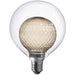 3W Clear Glass E27 Light Bulb - Tinted Grey Inner Glass Shade - Anti Glare LED