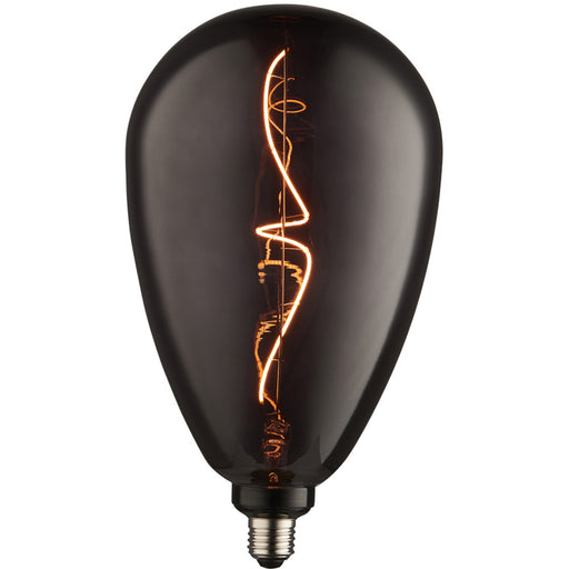 4W E27 Filament Light Bulb - Smoked Tinted Glass Lamp - 1800k Warm White LED
