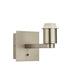 Indoor Wall Light Fitting - Matt Nickel Plate - Square Wall Plate Modern Sconce