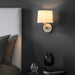 Indoor Wall Light Fitting - Matt Nickel Plate - Circular Wall Plate