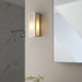 Bathroom Wall Light Fitting - Chrome Plate & Frosted Glass Shade  - Single Lamp