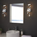Bathroom Wall Light Fitting - Chrome Plate & White Diffuser - Warm White LED