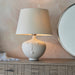 Indoor Table Lamp Light Base Only - Matt White Ceramic Base - Mrs His & Hers