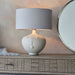 Indoor Table Lamp Light Base Only - Matt White Ceramic Base - Mrs His & Hers