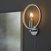 Bathroom Wall Light Fitting - Chrome Plate & Clear Faceted Acrylic - Modern