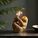 Vintage Gold Sloth Table Light - Resin Figure - Matt Black Lamp Holder