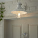 Non Automatic Outdoor Wall Light - Gloss Stone & Glass Shade - IP44 Rated