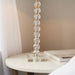 Crystal Glass Table Lamp Base - Polished Nickel Metalwork - Bedside Desk Light