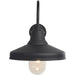 Non Automatic Outdoor Wall Light - Textured Black & Glass Shade - IP44 Rated
