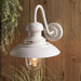 Gloss Stone Outdoor Fisherman Wall Light & Clear Glass Shade Front Porch Light 