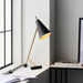 Antique Brass & Matt Black Task Lamp - Modern Adjustable Table Desk Light