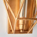 Antique Gold & Silver Leaf Angular Framed Wall Light Dimmable LED Filament Lamp