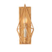 Antique Gold & Silver Leaf Angular Framed Wall Light Dimmable LED Filament Lamp