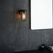 Brushed Bronze Outdoor Wall Light with Clear Glass Shade - IP44 Rated - LED Bulb