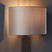 Brushed Bronze Plated Wall Light & Mink Satin Half Shade - 1 Bulb Dimmable Lamp
