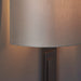 Brushed Bronze Plated Wall Light & Mink Satin Half Shade - 1 Bulb Dimmable Lamp