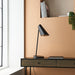Matt Black Angled Table Lamp - Adjustable Head - Modern Desk Task Light