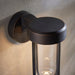 Brushed Bronze Outdoor Wall Light with Glass Shade - IP44 Rated - Integrated LED