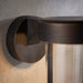 Brushed Bronze Outdoor Wall Light with Glass Shade - IP44 Rated - Integrated LED