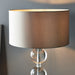 Crystal Glass Three Sphere Table Lamp Light Base - Chrome Plated Metalwork