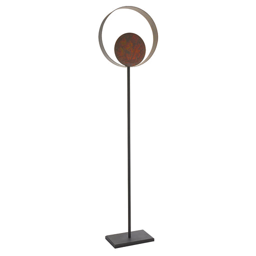 1615mm Bronze Patina Complete Standing Floor Lamp Light - Dark Bronze Metalwork