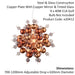 Copper Plated Ceiling Pendant with Tinted Glass Spheres Decorative Light Fitting