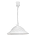 Pendant Light Height Adjust Colour White Shade Glass Alabaster Bulb E27 1x60W Loops