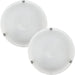 2 PACK Wall Flush Ceiling Light Colour Chrome Shade Glass Alabaster E27 1x60W Loops