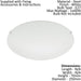 Wall Flush Ceiling Light Colour White Shade White Satin Glass Bulb E27 1x60W Loops