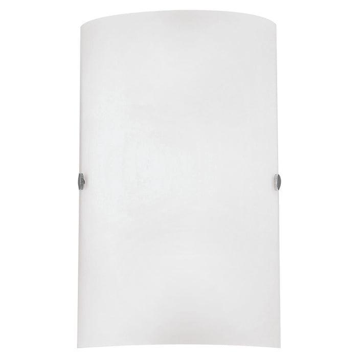 Wall Light Colour Satin Nickel Shade White Satinized Glass Bulb E14 1x60W Loops
