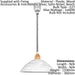 Pendant Light Silver Satin Nickel Beech Shade White Glass Alabaster E27 1x60W Loops