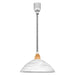 Pendant Light Silver Satin Nickel Beech Shade White Glass Alabaster E27 1x60W Loops