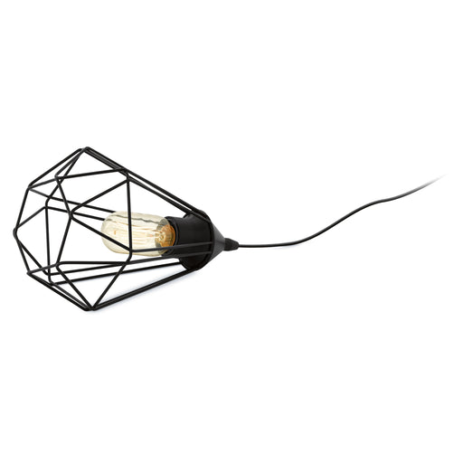 Mini Table Lamp Desk Light Black Steel Geometric Wire Shade 1 x 60W E27 Bulb Loops