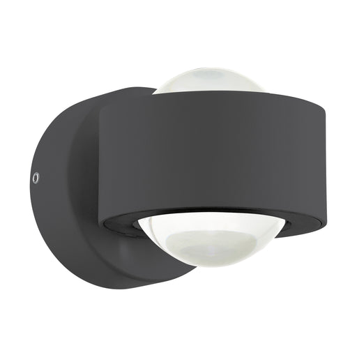 IP44 Outdoor Wall Light Anthracite Cast Aluminium 2W Built in LED Lamp Loops