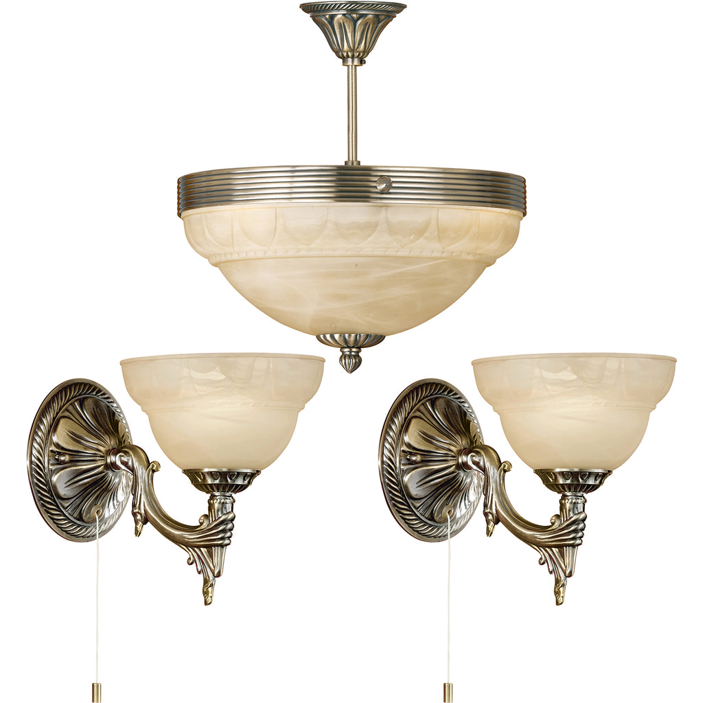 Matching Ceiling & Wall Lights - Bronze — LoopsDirect