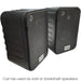 Wireless Bluetooth Amplifier & 4x 4" 70W Black Wall Mounted Speakers Amp System