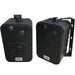 SMART HOME Bluetooth Amplifier & 4 Black Wall Mount Speaker Kit Compact HiFi Amp