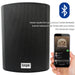 Outdoor Rated Active Bluetooth Wall Speakers - 120W 5.25” IP56 - Black Wireless