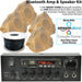 Bluetooth Garden Speaker Kit -4 Outdoor Rock Stone Speakers-110W HiFi Stereo Amp